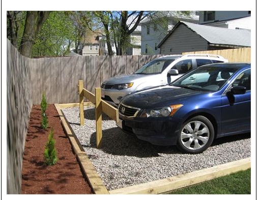 New Crushed Stone Parking Lot