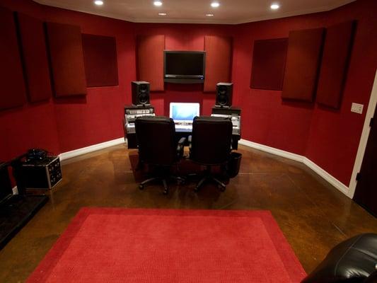 San Antonio's Best Recording Studio. This is the RED ROOM $50 to $60 per hour.