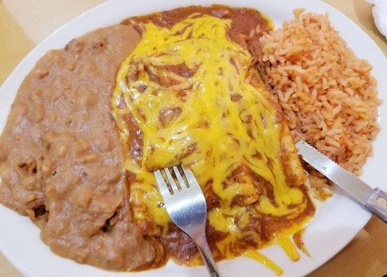 Cheese Enchiladas Lunch Special