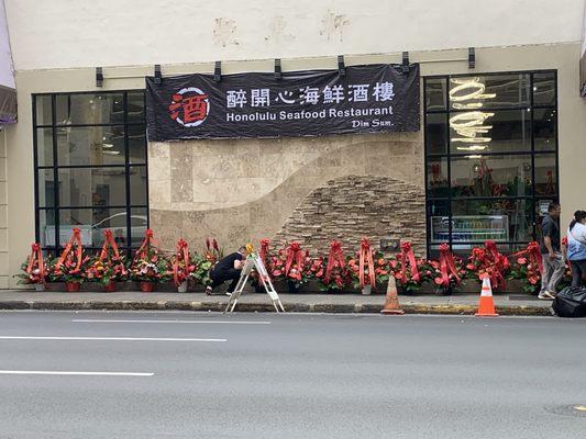 Grand Opening today with lion dancing.