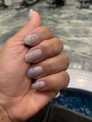 Glitter nails