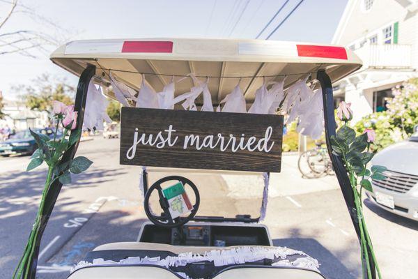 Need a golf cart for your wedding?