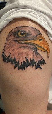 Eagle head tattoo