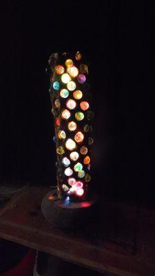 Cholla Cactus with USB  powered LED Christmas lights. I sell them at Snowbird RV parks.