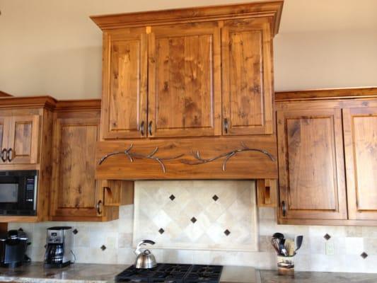 rustic walnut hood