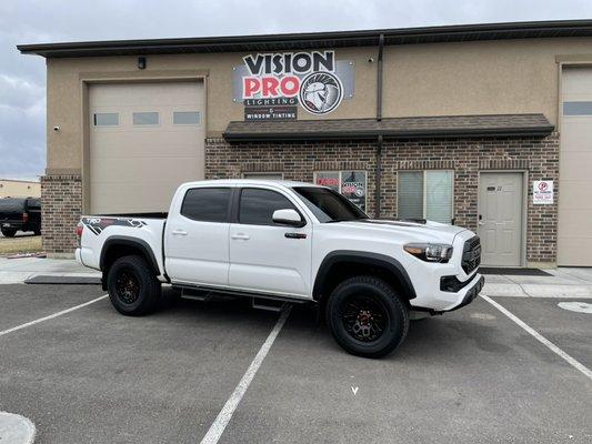 Full Xpel Ceramic tint on a Toyota Tacoma