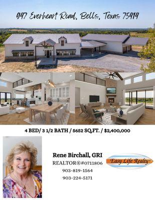 947 Everheart Road Bells, TX 
Call your REALTOR® today!