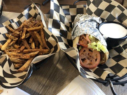 Traditional Gyro &  Greek Fries