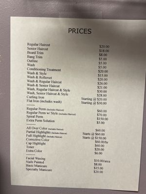 Services & Prices