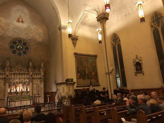 5 October 2018 -- inside Trinity Ohio City Church for a special gospel choir concert.