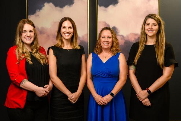 Chelsey Pelzman, Jennifer deGraauw, Kathryn Terry & Jensen Wallace