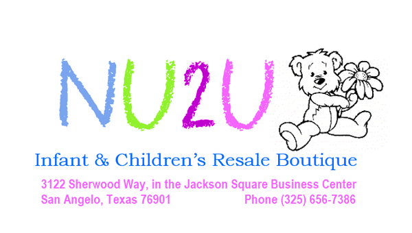 Nu 2 U is an infant & children's quality resale boutique. All proceeds support Fresh Start Ministries, a non-profit.