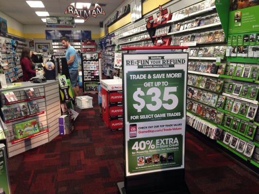 Interior of GameStop