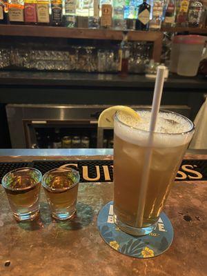 Long Island iced tea and fireballs