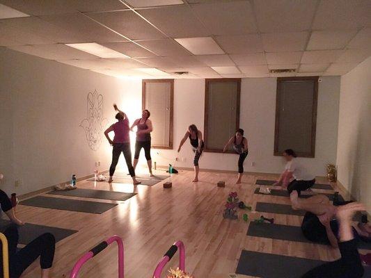 Yoga Bootcamp is a fun, energizing, and invigorating class! Perfect for people who are new to yoga - a combination of yoga & fitness!