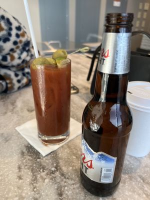 Bloody Mary icy cold beer