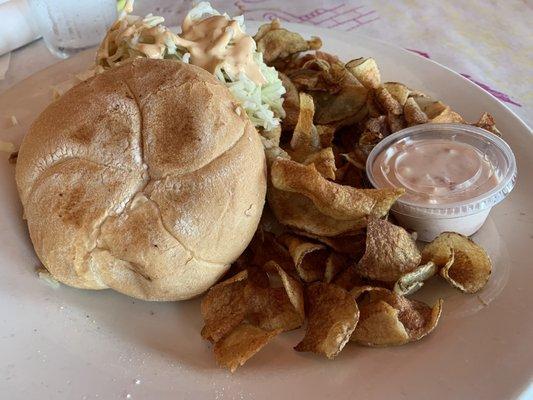 Soft shell crab sandwich