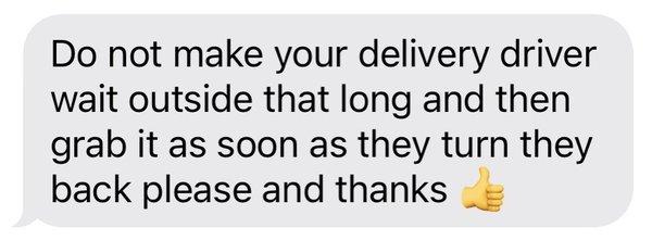 Text from driver