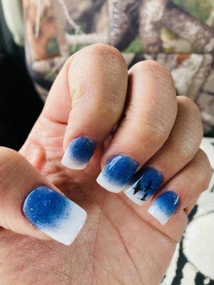 Custom formed acrylic nails!