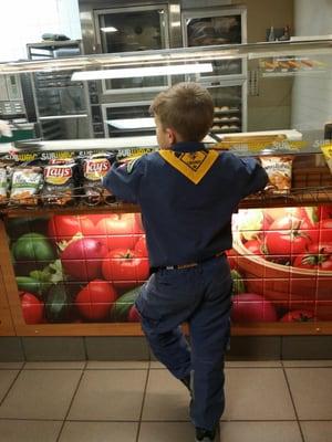 Scouts love Subway