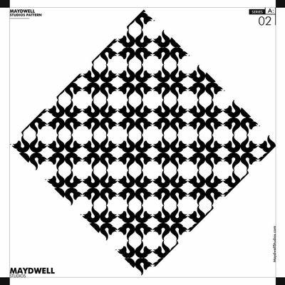 The Maydwell Studios Fox logo made into a pattern.