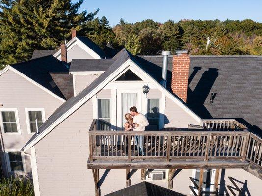 Carriage House Suite private balcony