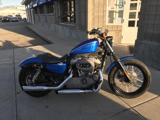 2008 Blue Harley Davidson Nightster $4,999 www.boisebasinauto.com Come visit us at 4977 W Fairview Ave (Corner of Fairview and Orchard)