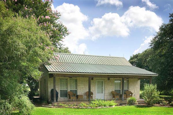 Wigwam Guesthouse at the Inn at Indian Creek in Burton, Texas, near Round Top, Texas.