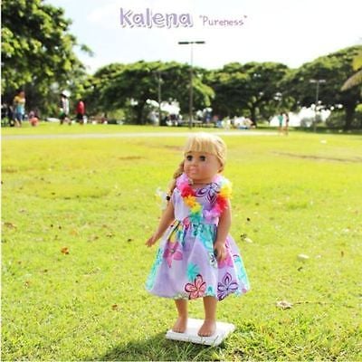 Hawaiian Doll Clothes-Kalena, 18inch Doll Dress, American Girl Doll Clothes