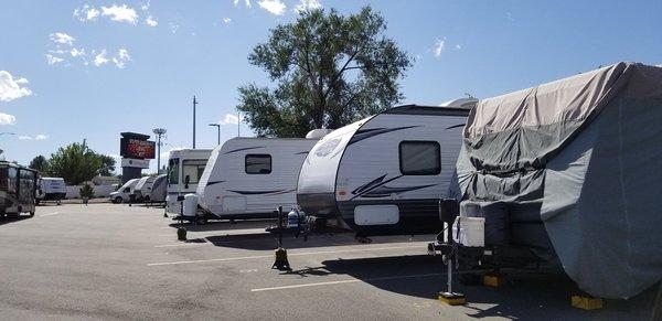 Open RV parking spaces available