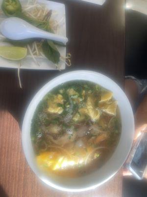 Pho CS3. Wonton Egg Noodle Soup Special