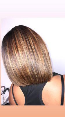 Cut, color and style by Amanda