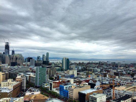 Spectacular view of the city in the Skyroom. #NoFilter