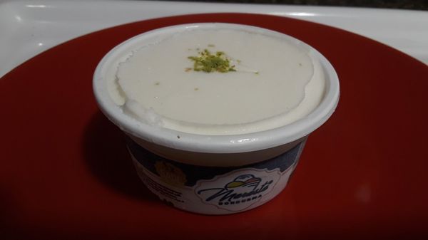 Marasta Dondurma: Turkish Ice cream (cream, whipped cream, salep [ground tuber of an orchid], mastic [plant resin], sugar)