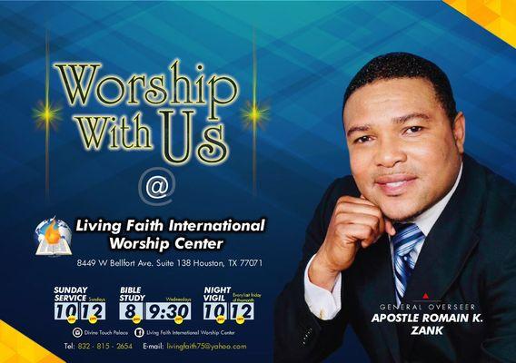 WORSHIP WITH US