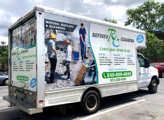 Box truck partial wrapping. Impact your market with the half of budget on regular wrappings