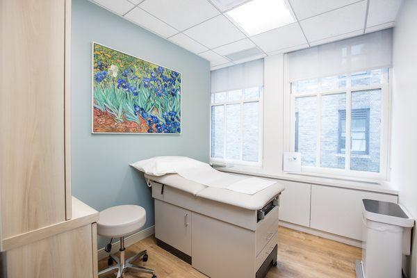 Patient Exam room at Pelvic Rehabilitation Medicine