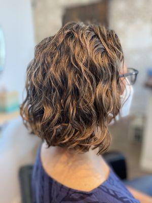 Curly cut and style