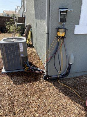 Goodman condenser install