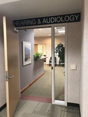 Look for Hearing & Audiology sign over our door.