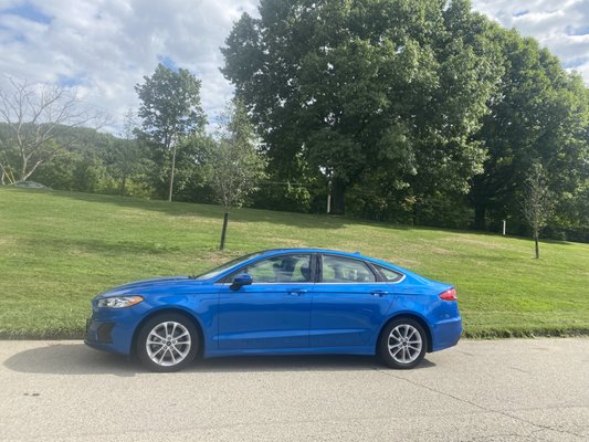 My 2 1/2 year old car looking brand-new, thanks to Gioa Auto Repair and Auto Body (photo from Shenley Park, Pittsburgh, September 2022)