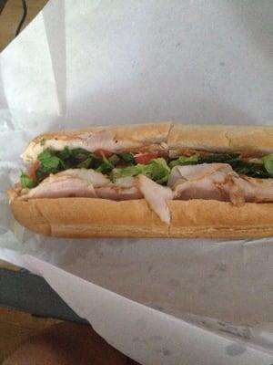 Roast turkey sub - yum!