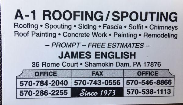 A-1 Roofing & Spouting