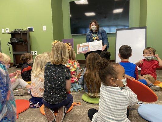 Story time at the library