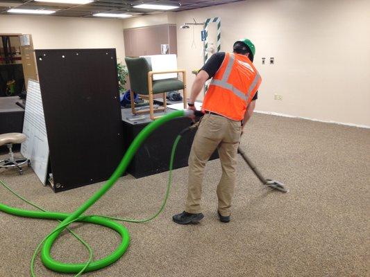 SERVPRO in action and working hard!