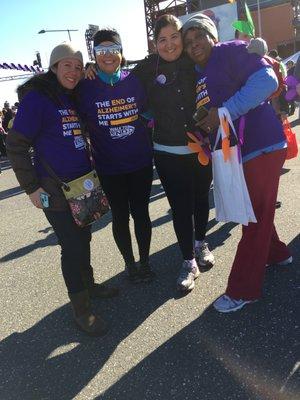 Synergy HomeCare team at the Alzheimer's Association Walk (2016)!