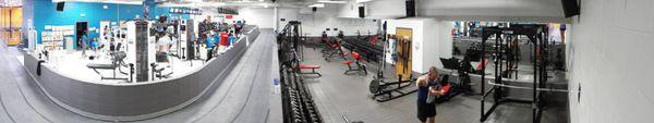 Wellness Center Panorama: Track and Free Weights