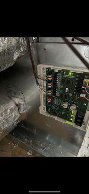 New installed unicorn forced hot water AHU control board