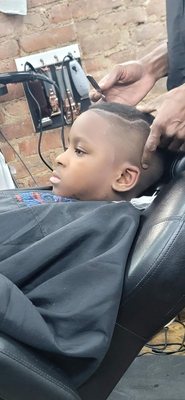 Photo of the haircut my son loved done by Mo.