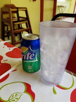 I order sprite didnt need the ice..it was cold enough